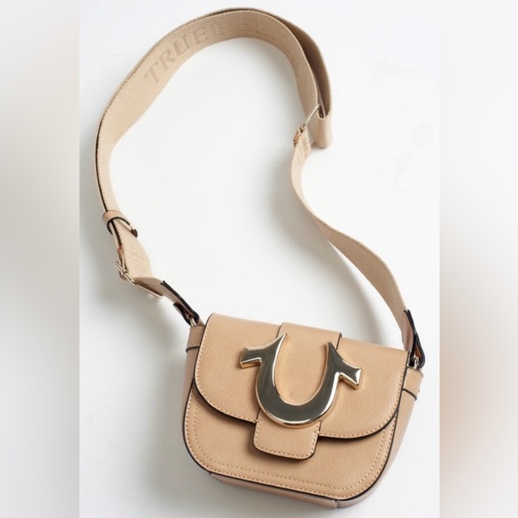 NWT True Religion Tan Crossbody Bag - Picture 1 of 9